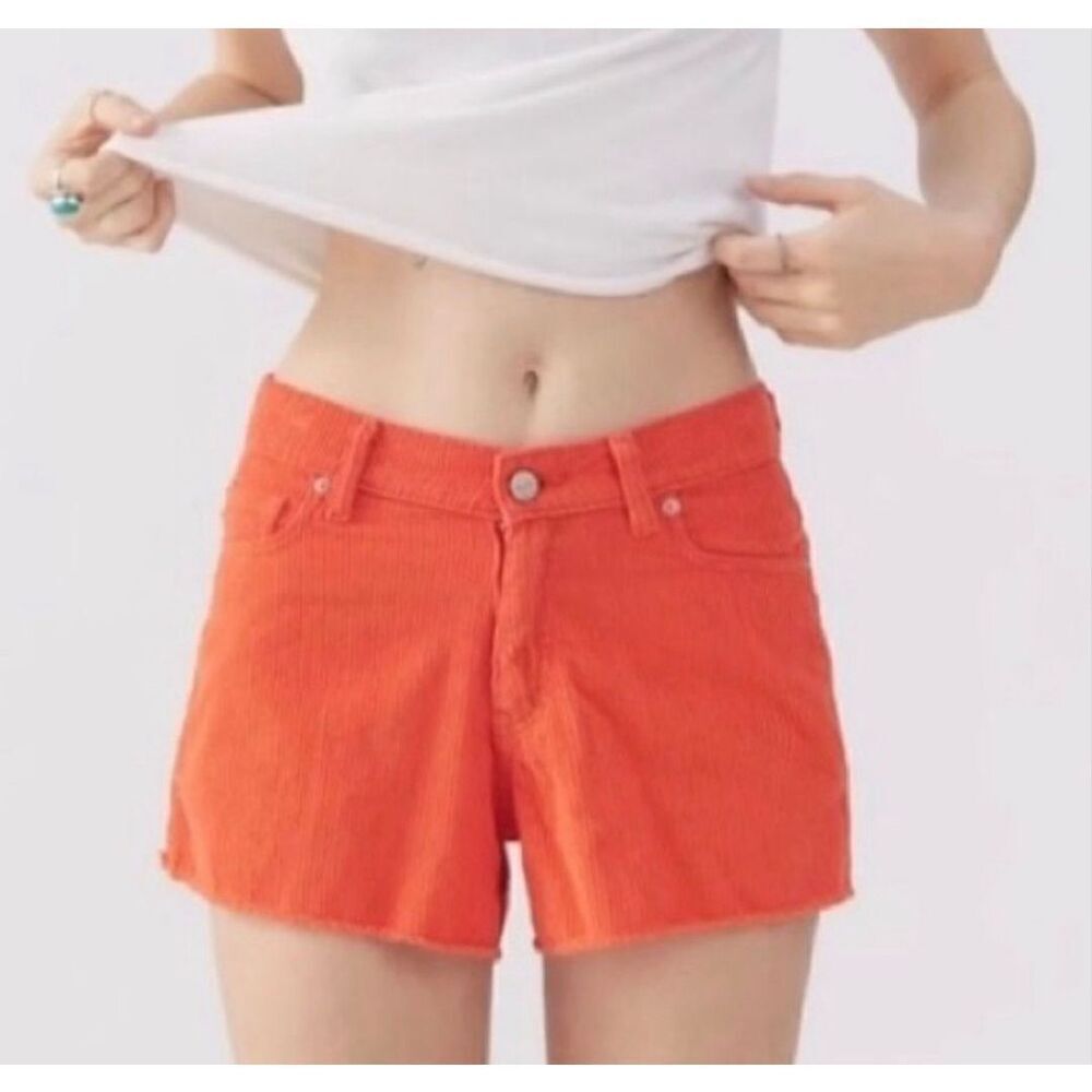 BDG Corduroy Cut -Off Shorts Orange Size 30